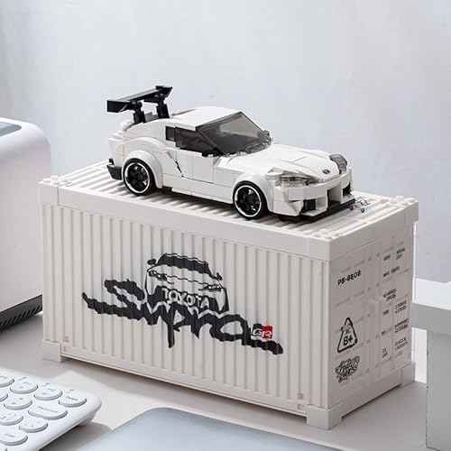 Toyota Supra Bausteinset, offiziell lizenziertes Toyota Sammelauto mit Ausstellungsbehälter,für Liebhaber von Technik Bauspielzeug von MOCBROPCS