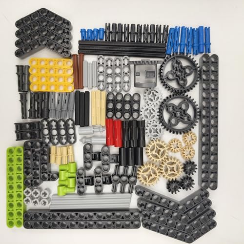 Über 118 Teile Technic Zahnräder und Achsen, kompatibel mit Lego Technic-Sets von MOCBROPCS