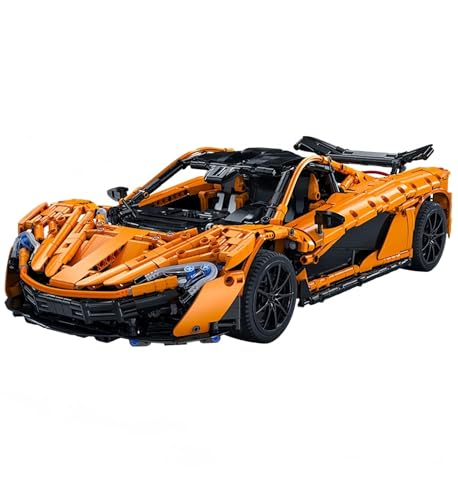 MOCSETS Technik Auto für CADA Mclaren P1 C61513W, Modellauto-Bausatz im Maßstab 1:10, Klemmbausteine Auto aus 3617+ Teile (Ohne Originalkarton) von MOCSETS