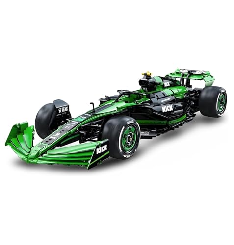 MOCSETS Technik F1 Auto für CADA Kick Sauber F1 Team C44 C64010W, Modellauto-Bausatz im Maßstab 1:8, Klemmbausteine Formel 1 Auto aus 2553+ Teile (Ohne Originalkarton) von MOCSETS