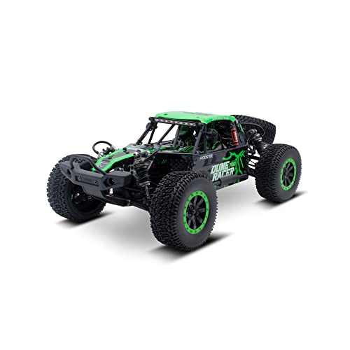 MODSTER Dune Racer Pro Elektro Brushed Wüsten RC Buggy 4WD 1:10 RTR, grün I 2.4 GHz I Ferngesteuertes Auto I Allrad, Robuster Buggy mit Grip für Offroad Abenteuer I bis zu 40 Km/h, Groß von MODSTER