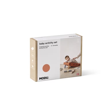 MODU Baby Activity Set, burnt orange/dusty green von MODU