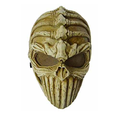 MOHDHAF-CS Play Skull Full Face Mask Horror Mask for Halloween Easter Party von MOHDHAF