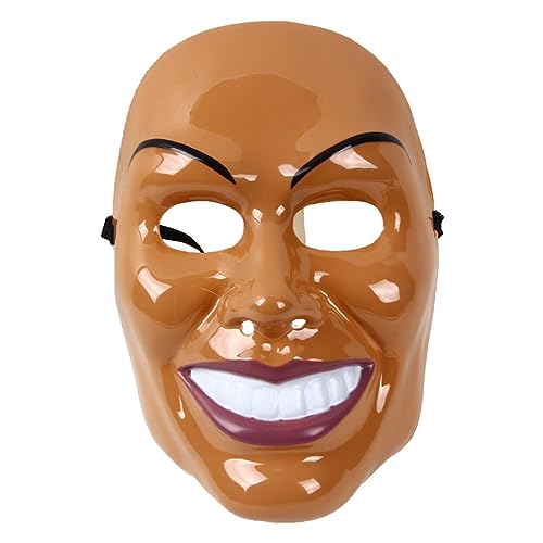 MOHDHAF-Cosplay Costume Mask Halloween Horror Mask The Purge Smiley Plastic Masks von MOHDHAF