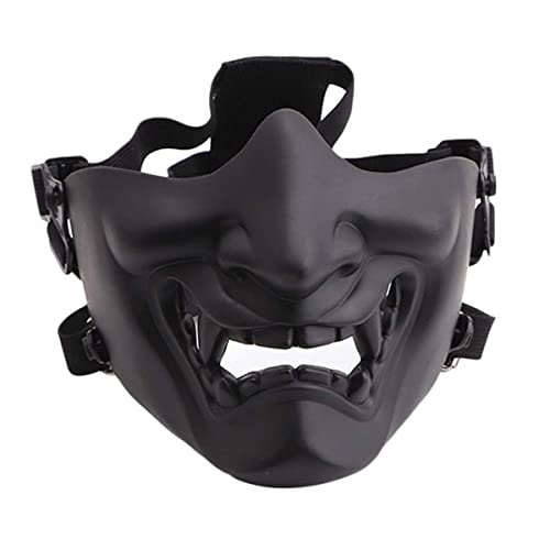 MOHDHAF-Halloween Dance Laugh Prajna Cosplay Maske Taktische Cosplay Maske Cos Teufel Horror Geist Maske Horror Kopfbedeckung für Halloween Karneval Kostüm Party Requisiten von MOHDHAF