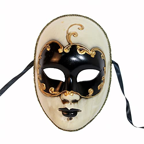 MOHDHAF- Halloween Maske Damen/Herren Maskenball Masken Musik Party Masken Halloween Hochzeit Mardi Gras Masken Urlaub Party Masken von MOHDHAF