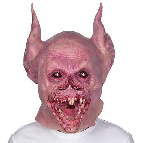 MOHDHAF- Halloween Maske Gruselige Fledermaus Monster Masken Horror Vampir Kopfbedeckung Halloween Party Teufel Horror Kostüm Requisiten von MOHDHAF