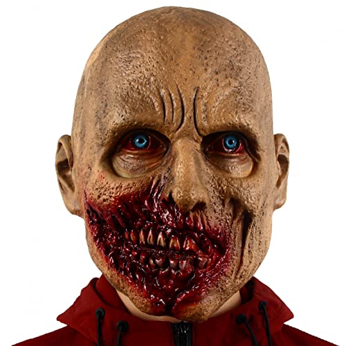 MOHDHAF- Halloween Maske Gruselige Halloween Zombie Maske Horror Verkleidung Party Cosplay Kopfbedeckung Spukhaus Requisiten von MOHDHAF