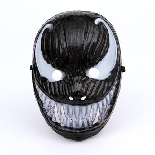 MOHDHAF-Hworks Black Venom Cosplay Mask Party Plastic Overhead Cover Halloween Costume Props von MOHDHAF