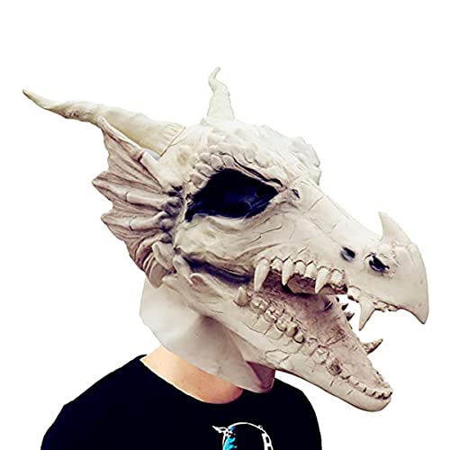 MOHDHAF-Hworks Frost Dragon Headwear Animal Mask Cosplay Costume Props for Halloween Party von MOHDHAF