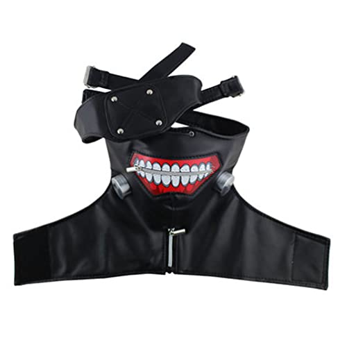 MOHDHAF-Hworks Kaneki Ken Mask PU Full Face Mask Costume Play Face Cover for Halloween von MOHDHAF