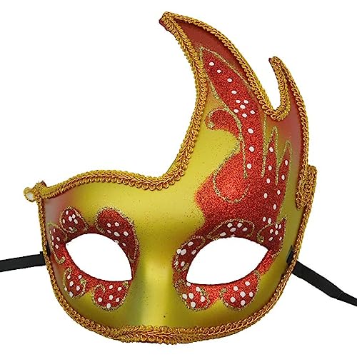 MOHDHAF- Mask 10 Masked Ball Painted Masks Halloween Performance Props Party Masks von MOHDHAF