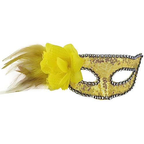 MOHDHAF- Mask 10 Piece Women's Feather Mask Clothing Party Ball Birthday Halloween Mask von MOHDHAF