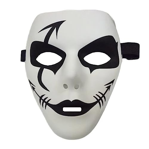 MOHDHAF- Maske, männliche und weibliche Masken, handbemalte weiße Hip-Hop-Tanzmasken von MOHDHAF