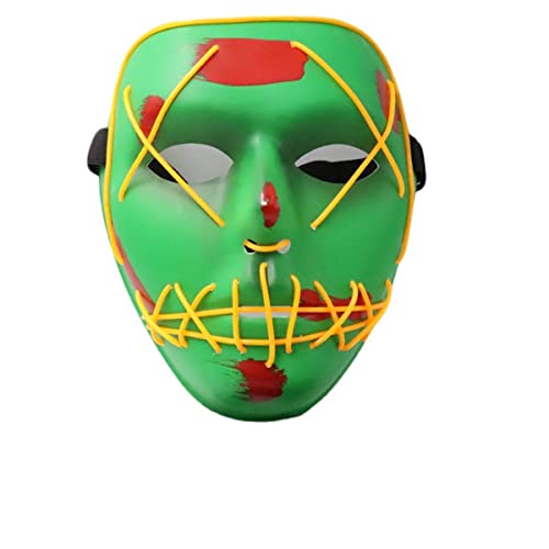 MOHDHAF-Maske Menschlicher Entfernungsplan Horror Maske Horror Kopfbedeckung für Halloween Karneval Kostüm Party Requisiten von MOHDHAF