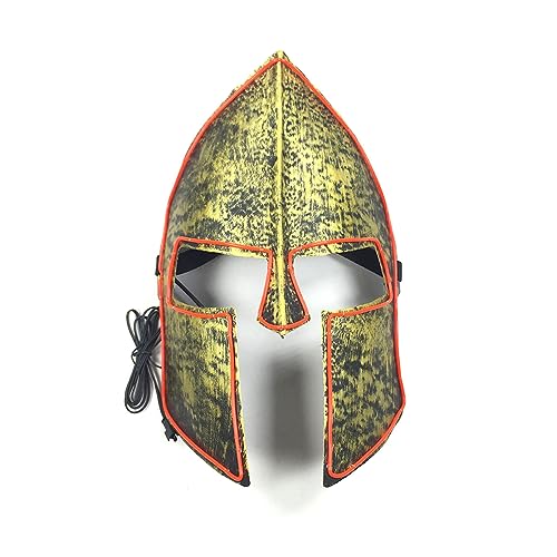 MOHDHAF-Masquerade Luminous Cosplay Mask Fluorescent Cosplay Mask Bar Party Cold Light Cosplay Mask Horror Headwear for Halloween Carnival Costume Party Props von MOHDHAF