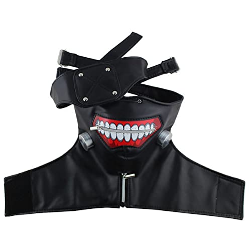 MOHDHAF-Tokyo Ghoul Cosplay Mask Kaneki Ken Zipper Cosplay Mask Halloween Cosplay Anime Horror Cosplay Mask Horror Headwear for Halloween Carnival Costume Party Props von MOHDHAF