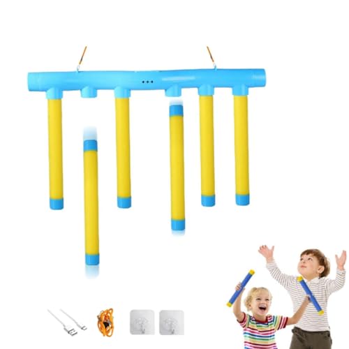 MOHXFE Hand Challenge Game,Catching Sticks Game,Drop The Stick Game,Reaction Training Toy,Catch All Drop Sticks Game,3 Adjustable Speed,Hand Eye Coordination Training (1pcs-A) von MOHXFE