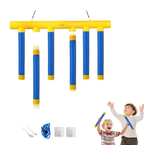 MOHXFE Hand Challenge Game,Catching Sticks Game,Drop The Stick Game,Reaction Training Toy,Catch All Drop Sticks Game,3 Adjustable Speed,Hand Eye Coordination Training (1pcs-B) von MOHXFE