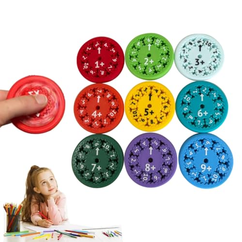 Math Fidget Spinners,Math Fact Fidget Spinners,Fidgeters Who Are Learning Math,Perfect for Stimmers (9PC-Addition& Subtraction) von MOHXFE