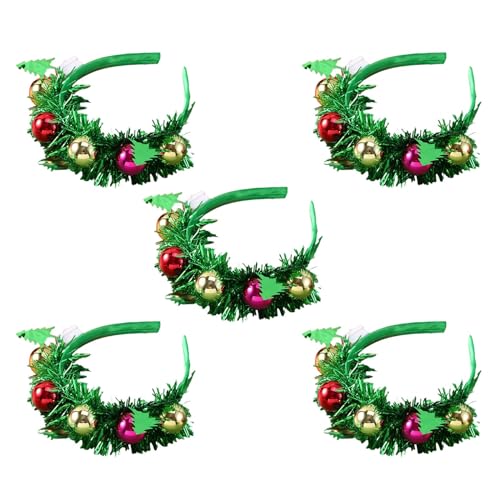 MOIDHSAG 5 Stück Schöne Leuchtende Haarbänder Leuchtende Kopfbedeckung Festliche Weihnachtsfeier Kreatives Haarschmuck Zubehör von MOIDHSAG