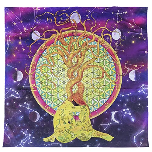 MOIDHSAG 64x64cm Tarot Karte Tischdecke Flanell Geometrische Divination Tuch Brettspiel Orakel Karte Pad Unterstützung von MOIDHSAG