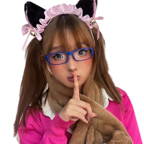MOIDHSAG Bunte Brillen ohne Linse, Subkulturen, Anime, Cosplay, Kostüm, Neuheit, lustige Brille, Party von MOIDHSAG