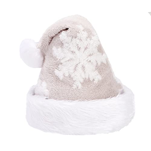MOIDHSAG Erwachsene – Weihnachtsmütze Weihnachtsmütze Neujahr Weihnachtsfeier Flauschige Schneeflocken von MOIDHSAG