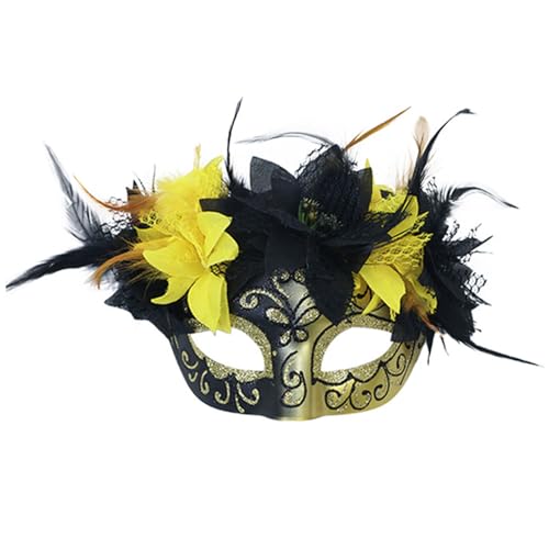 MOIDHSAG Halloween Cosplay Maskerade Gefiedert Cosplay für Damen Herren Maskerade Halloween Dress Up von MOIDHSAG