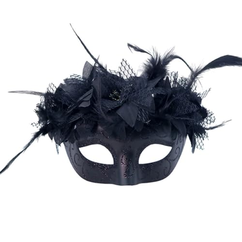 MOIDHSAG Halloween Cosplay Maskerade Gefiedert Cosplay für Damen Herren Maskerade Halloween Dress Up von MOIDHSAG