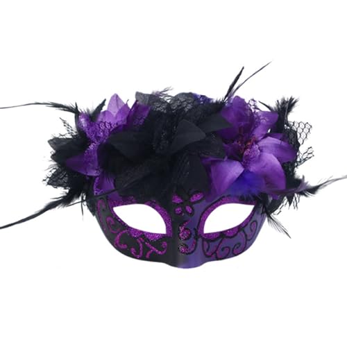 MOIDHSAG Halloween Cosplay Maskerade Gefiedert Cosplay für Damen Herren Maskerade Halloween Dress Up von MOIDHSAG