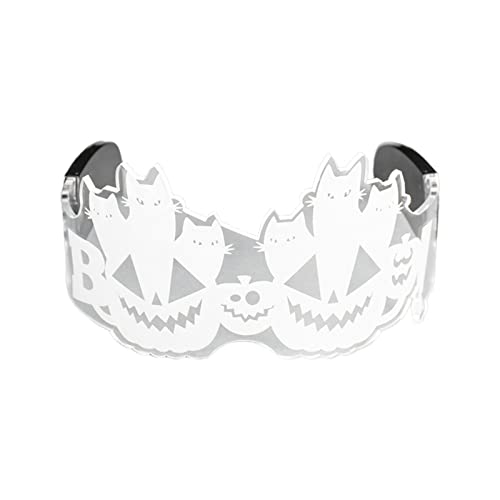 MOIDHSAG Halloween Leuchtende Totenkopf Leuchtende LED Party Glow In The Dark Sonnenbrille KTV Halloween von MOIDHSAG