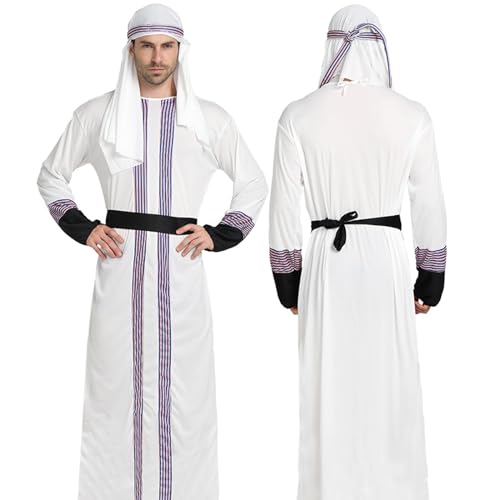 MOIDHSAG S-Kostüm, Naher Osten, Robe, arabisches Halloween, arabisches Cosplay-Outfit, arabisches Prinz-Kostüm, Halloween-Kostüm von MOIDHSAG