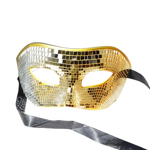 MOIDHSAG Silberne Maske Mit Glitzernden Designs Atmungsaktive Party Maske Charm Ornament Mit Auffälligen Designs Für Verschiedene Anlässe von MOIDHSAG