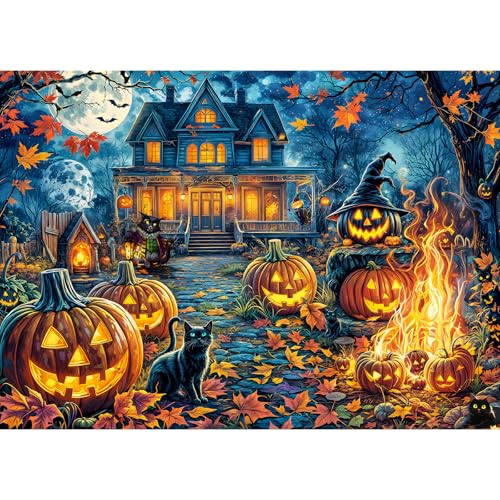 Puzzle 1000 Teile,Puzzle Erwachsene, EIN Herausforderndes Rätsel,Puzzlespiele für Die Ganze Familie,Geschenke für Frauen,Geschenke für Männer,Thema-Halloween House Puzzle 1000 Teile,Puzzle Erwachsene, EIN Herausforderndes Rätsel,Puzzlespiele für Die Ganze Familie,Geschenke für Frauen,Geschenke für Männer,Thema-Halloween House von MOJIGE