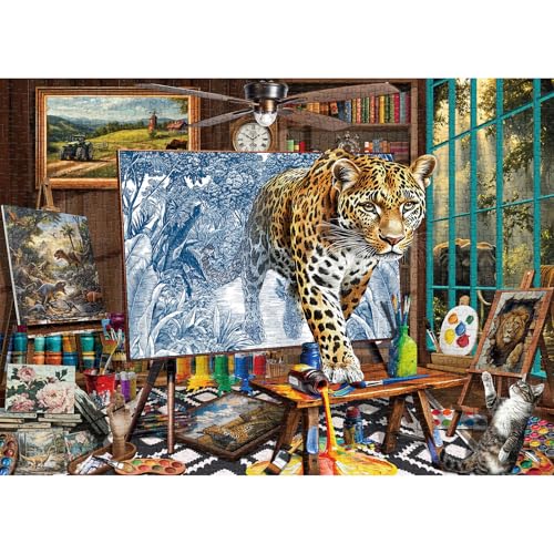 Puzzle 1000 Teile,Puzzle Erwachsene, EIN Herausforderndes Rätsel,Puzzlespiele für Die Ganze Familie,Geschenke für Frauen,Geschenke für Männer,Thema-Mighty Leopard Puzzle 1000 Teile,Puzzle Erwachsene, EIN Herausforderndes Rätsel,Puzzlespiele für Die Ganze Familie,Geschenke für Frauen,Geschenke für Männer,Thema-Mighty Leopard von MOJIGE