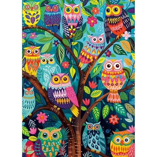 Puzzle 1000 Teile,Puzzle Erwachsene, EIN Herausforderndes Rätsel,Puzzlespiele für Die Ganze Familie,Geschenke für Frauen,Geschenke für Männer,Thema:Nacht der Eulen Puzzle 1000 Teile,Puzzle Erwachsene, EIN Herausforderndes Rätsel,Puzzlespiele für Die Ganze Familie,Geschenke für Frauen,Geschenke für Männer,Thema:Nacht der Eulen von MOJIGE