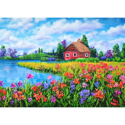 Puzzles 1000 Teile für Erwachsene, Puzzle für Erwachsene, 1000-teiliges Puzzle, herausforderndes Spiel für das Ganze für Frauen, Geschenke für Männer, Puzzle, Thema: Blumenhaus Puzzles 1000 Teile für Erwachsene, Puzzle für Erwachsene, 1000-teiliges Puzzle, herausforderndes Spiel für das Ganze für Frauen, Geschenke für Männer, Puzzle, Thema: Blumenhaus von MOJIGE