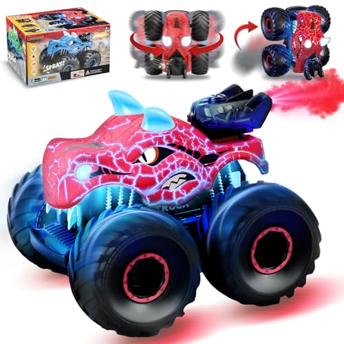 MOJINO Ferngesteuertes Auto RC Auto, RC Car Monster Truck ab 6 7 8 9 10 Jahre Spielzeug Spiele Jungen Mädchen Kinder Dinosaurier Auto Spielzeug Geschenk Junge, Rot MOJINO Ferngesteuertes Auto RC Auto, RC Car Monster Truck ab 6 7 8 9 10 Jahre Spielzeug Spiele Jungen Mädchen Kinder Dinosaurier Auto Spielzeug Geschenk Junge, Rot von MOJINO