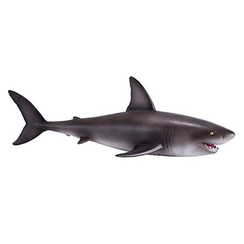 MOJO 381012 White Shark Realistic International Wildlife Hand Painted Toy, Tiere Figur, Weiss/opulenter Garten von MOJO