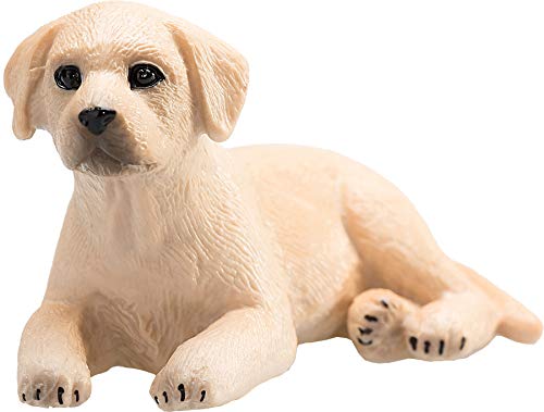 MOJO Labrador-Welpe, handbemalte Spielfigur, Pet Paradise Collection, naturgetreu und sehr detailliert, entworfen in Großbritannien von MOJO