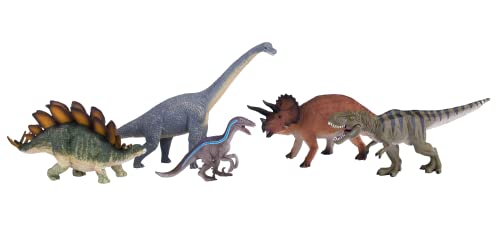 MOJO - 5-teiliges Dinosaurier Prähistorisches Leben Spielset | Handbemalte Spielfiguren | Prehistoric Life Collection | Lebensecht & Hochdetailliert | Entworfen im Vereinigten Königreich von MOJO