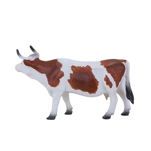 MOJO Simmental Kuh realistische Bauernhoftierfigur handbemalt von MOJO