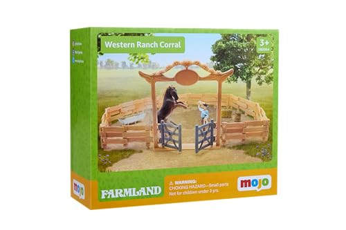 Mojo Farmland Western Ranch met Paard en Cowboy Speelset - 380064 von MOJO