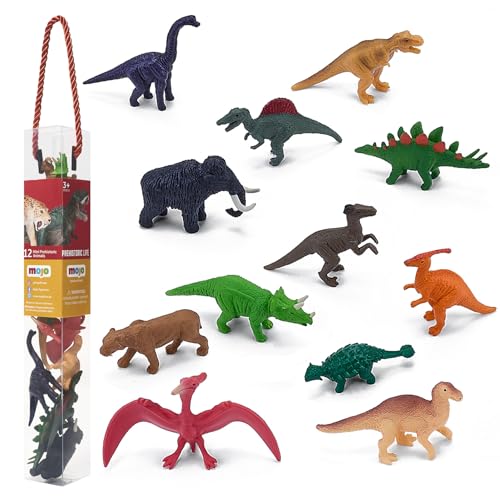 Mojo Prehistorie Mini Dinosaurussen Speelset, 12dlg. - 380055 von MOJO