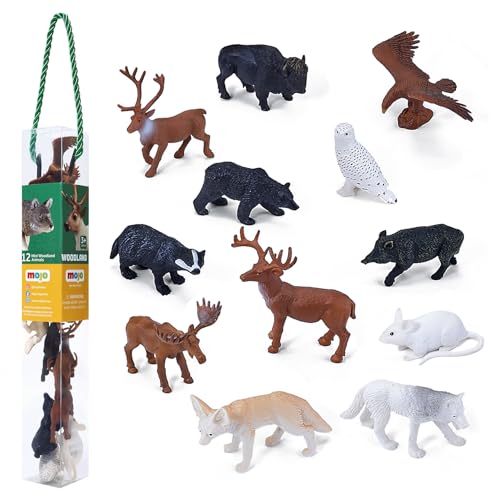 Mojo WildLife Mini Bosdieren Speelset, 12dlg. - 380054 von MOJO