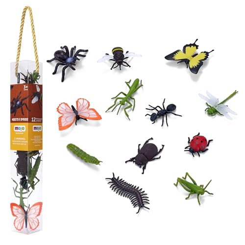 Mojo Wildlife Mini Insecten en Spinnen, 12dlg. - 380058 von MOJO