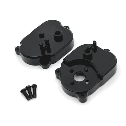 MOLERRI Für 1/12 MN82 LC79 MN78 RC Auto-Tuning-Teile Getriebeschalenabdeckung Metallgetriebegehäuse Schwarz von MOLERRI