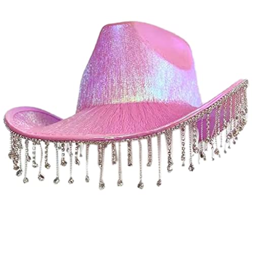 MOLKASIA Strass-Hut, Brauthut, Junggesellinnenabschied, Brauthut, Brautparty, Cowgirl von MOLKASIA