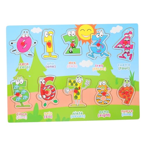 1 Satz Spanisches Puzzle Puzzlematte Tiere Spielzeug Kleinkind Spielzeug Kinder Spielzeug Kinderspielzeug Puzzlebuch Spielzeuge Jigköpfe Alphabettafel Puzzle Für Kleinkinder Holz MOLUCKFU von MOLUCKFU